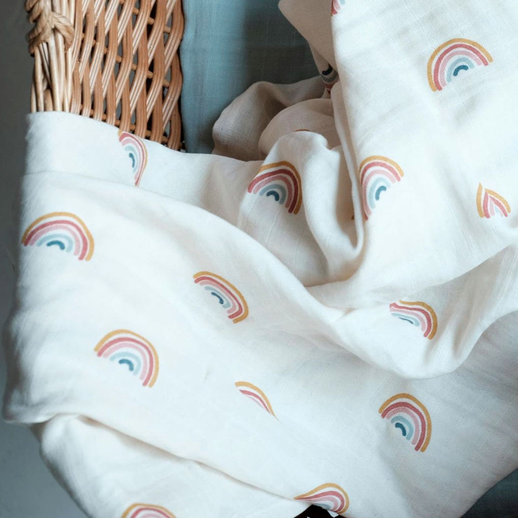 Muslin cloth Rainbow by Fabelab